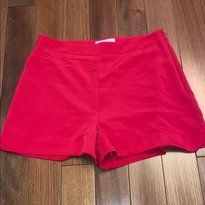 Hot Pink Lush Polyester Shorts; Size S